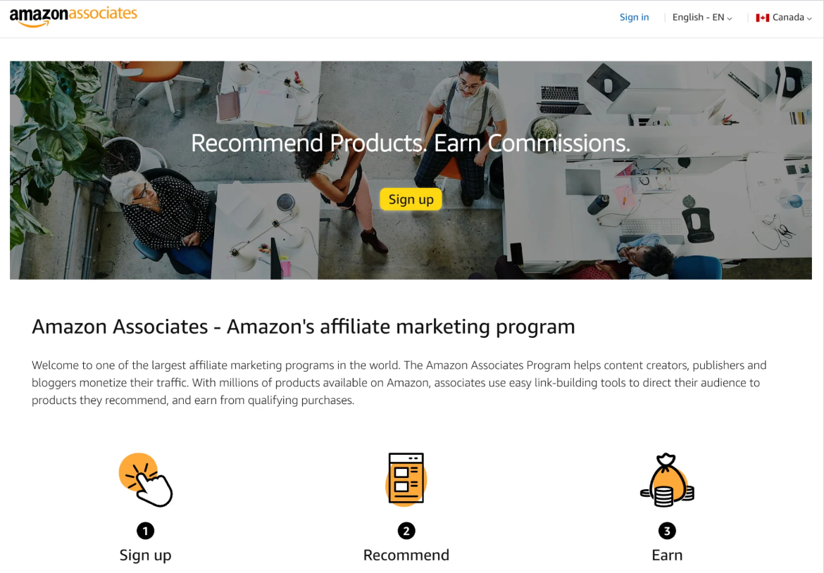 Amazon affiliate marketing